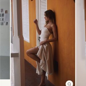 Amelie Teje Kittie Maxi Dress in Ivory - size XS worn once